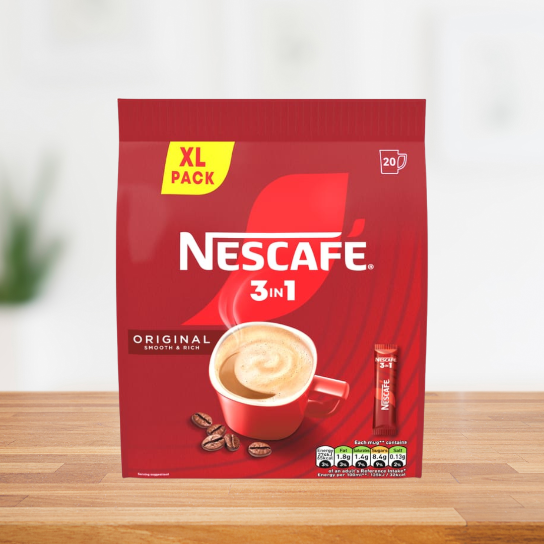 3in1 Original Instant Coffee Sachets 20 x 16g