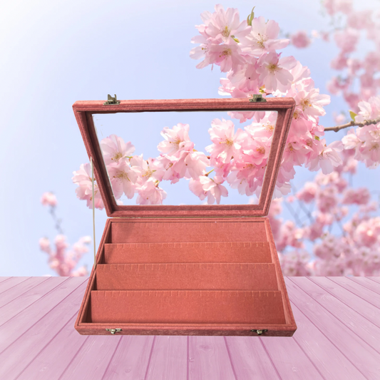 Earring Display Case - Pink