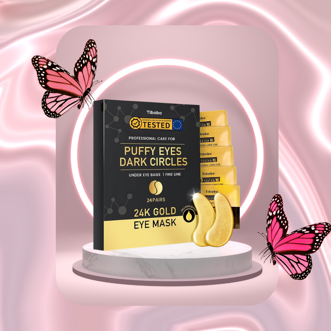 24K Gold Under Eye Patches - 24 Pairs