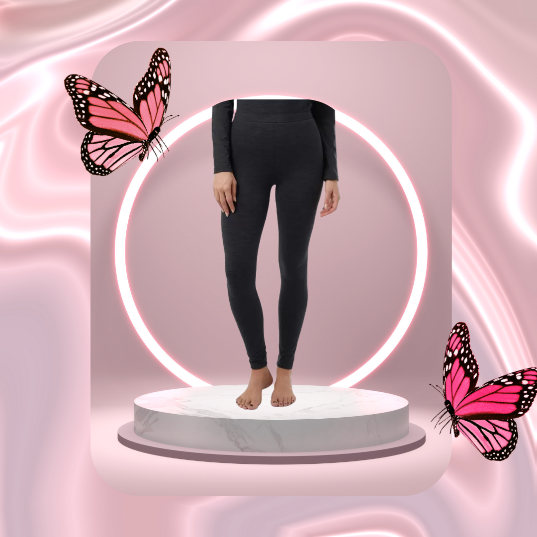 Women's Fleece Lined Base Layer - Black