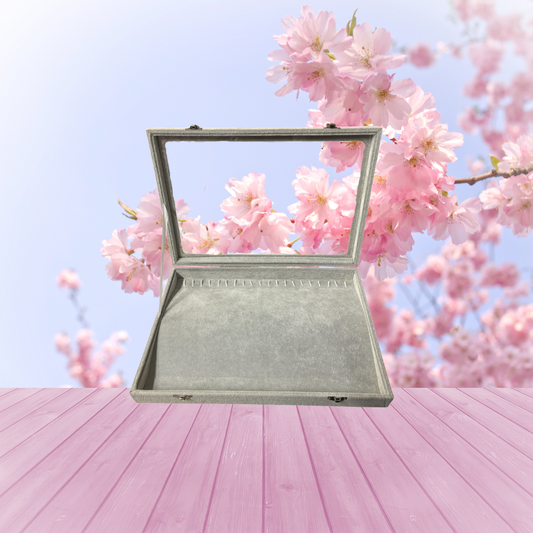 Necklace Display (Long) Case - Grey