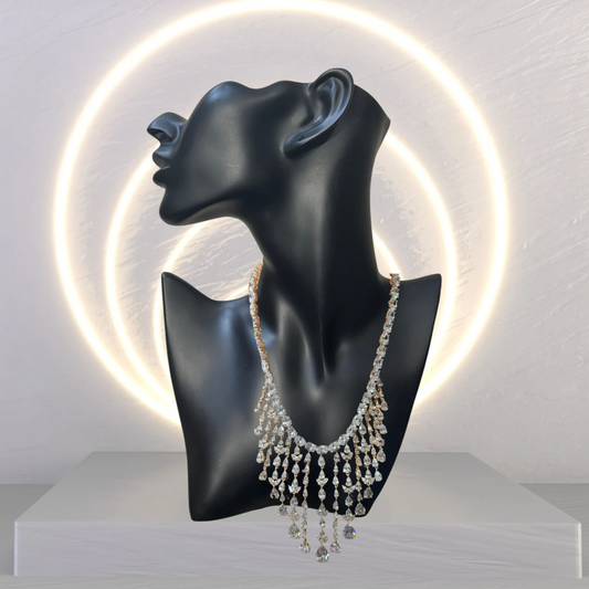 Diamond Oval Raining Necklace