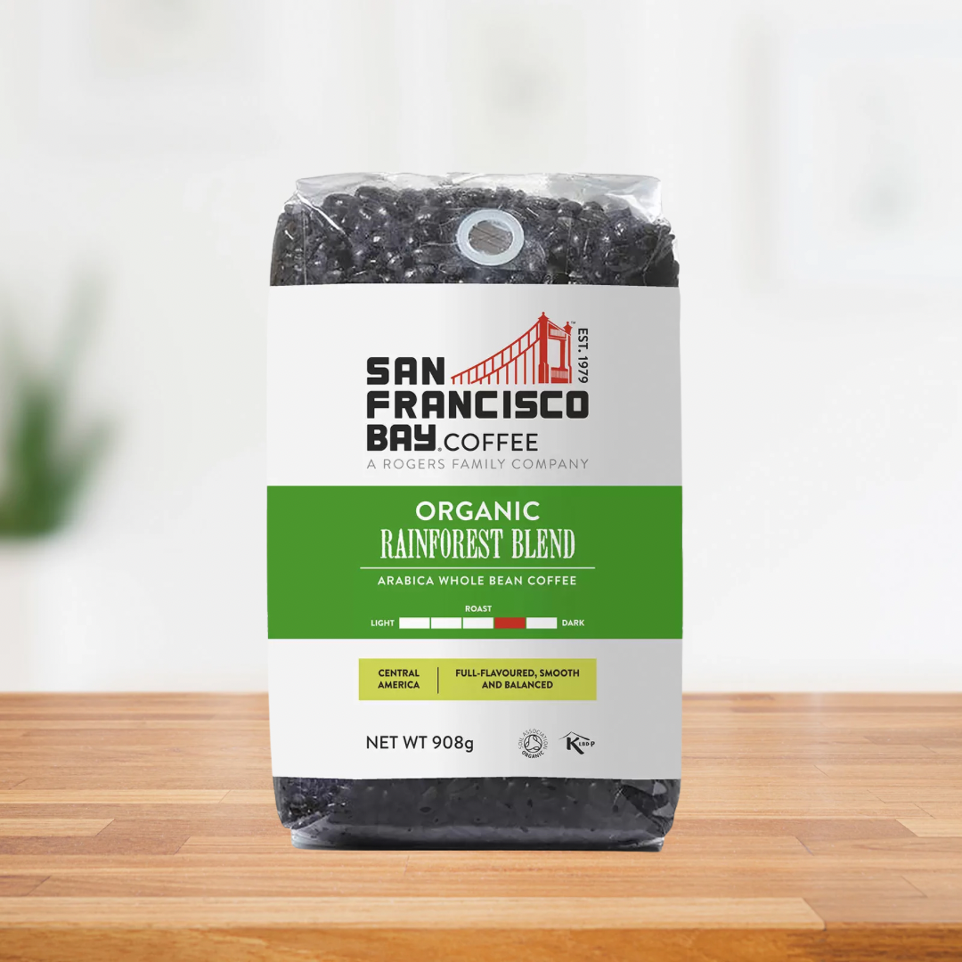 Organic Rainforest Blend Whole Bean Coffee - 908g