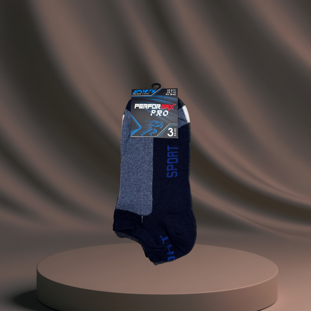 Men's Assorted Sport Socks - 3 Pack