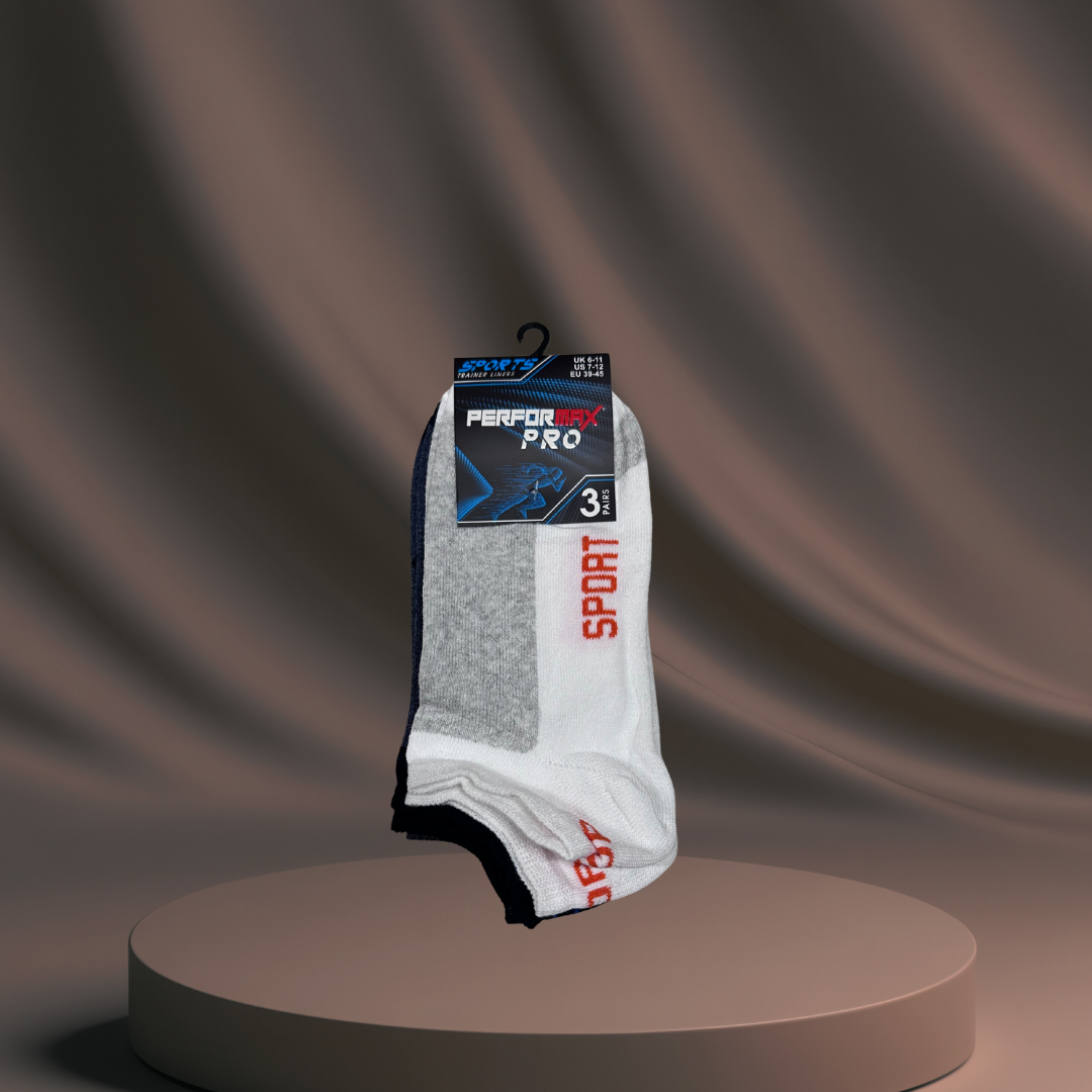 Men's Assorted Sport Socks - 3 Pack