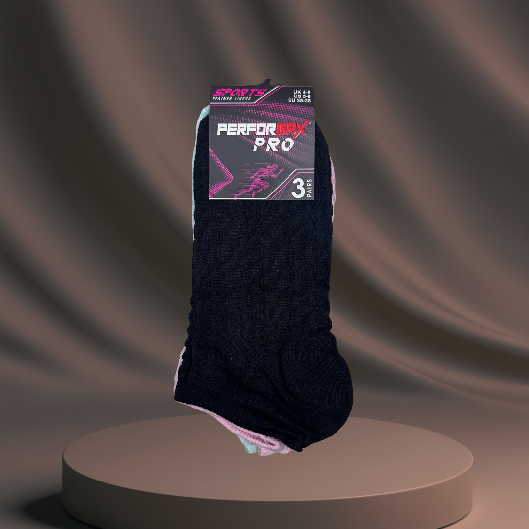 Women's Frill Ankle Socks - 3 Pack