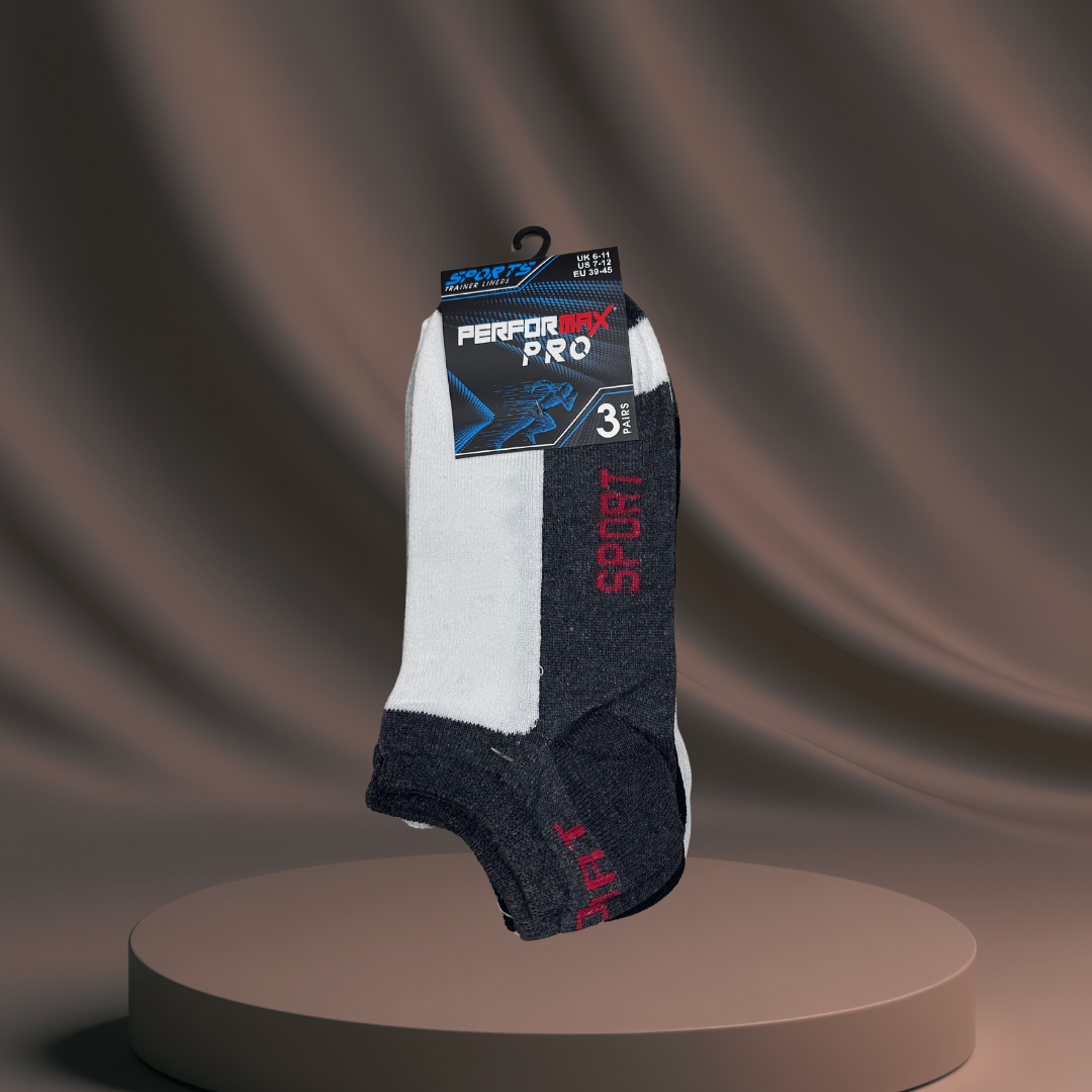 Men's Assorted Sport Socks - 3 Pack