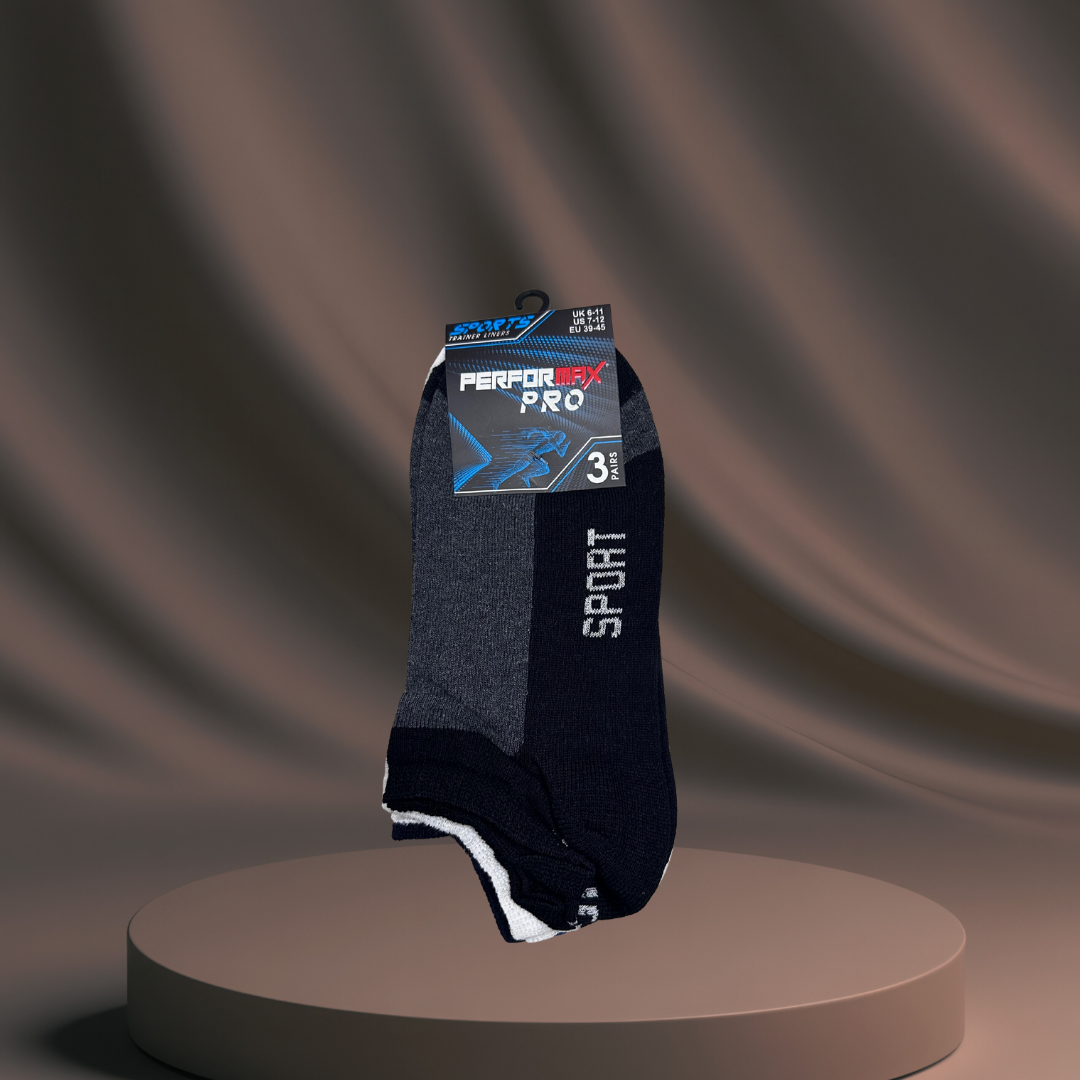 Men's Assorted Sport Socks - 3 Pack