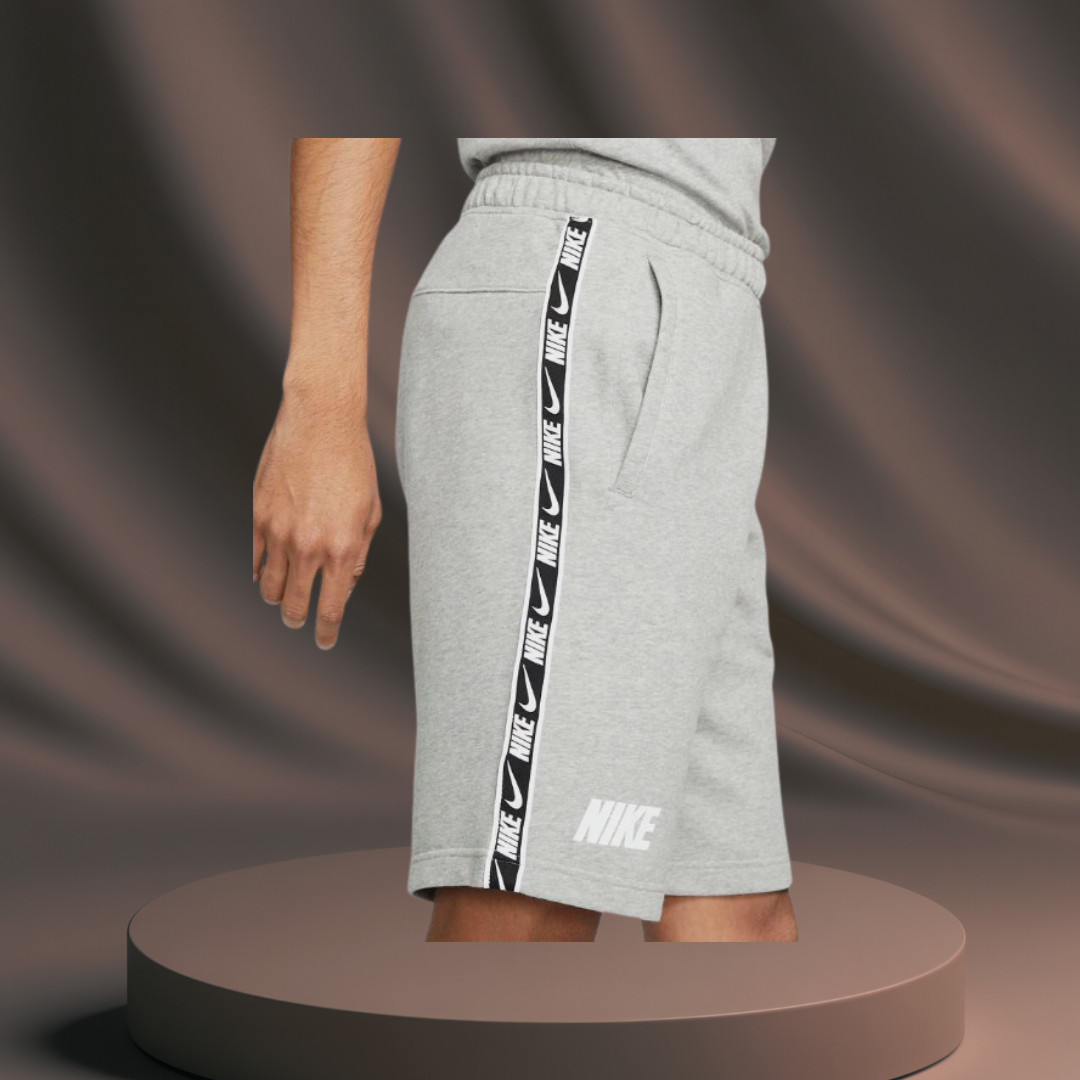 Men's Grey Nike Shorts (White Stripe)