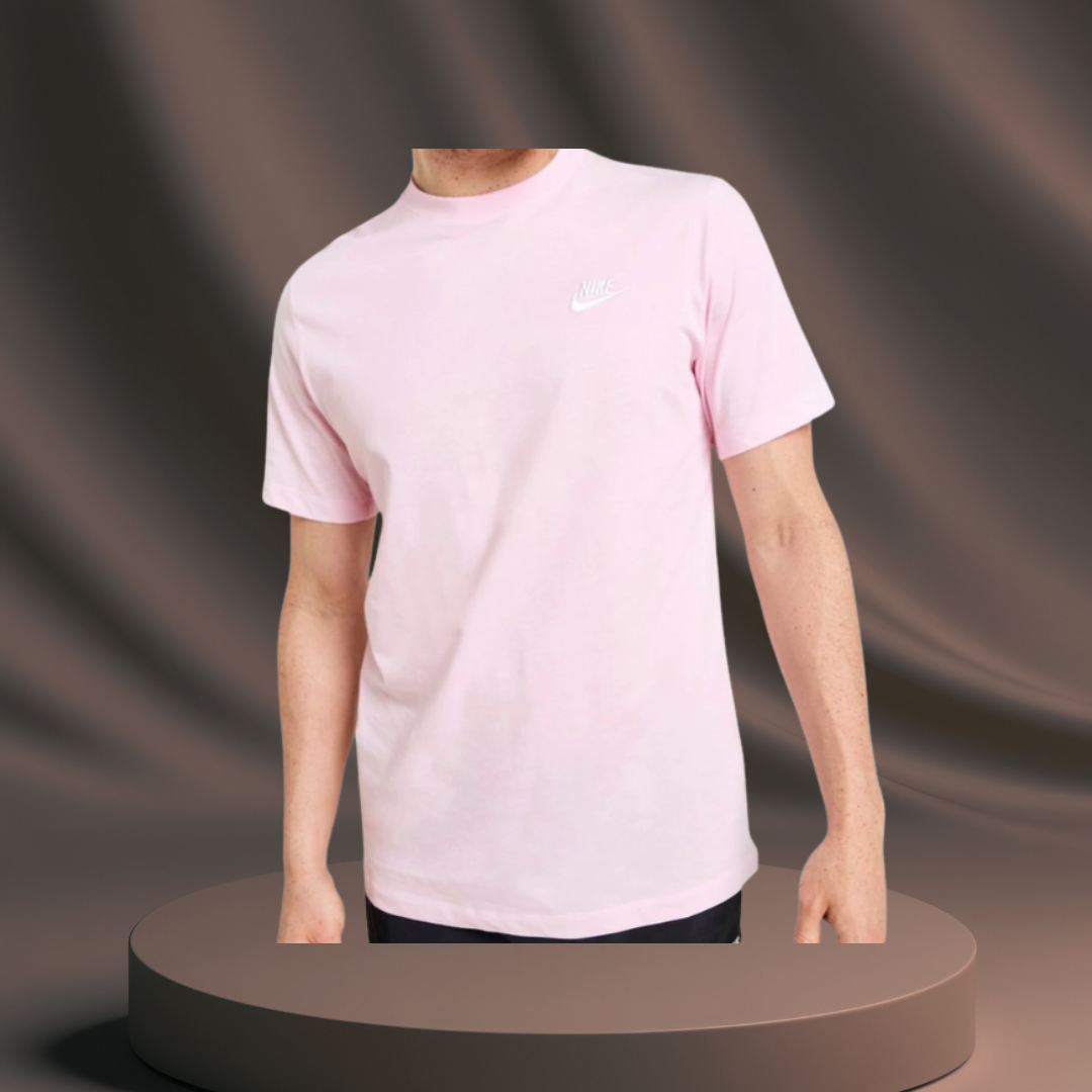 Men's Pink Nike T-Shirt (White Tick)