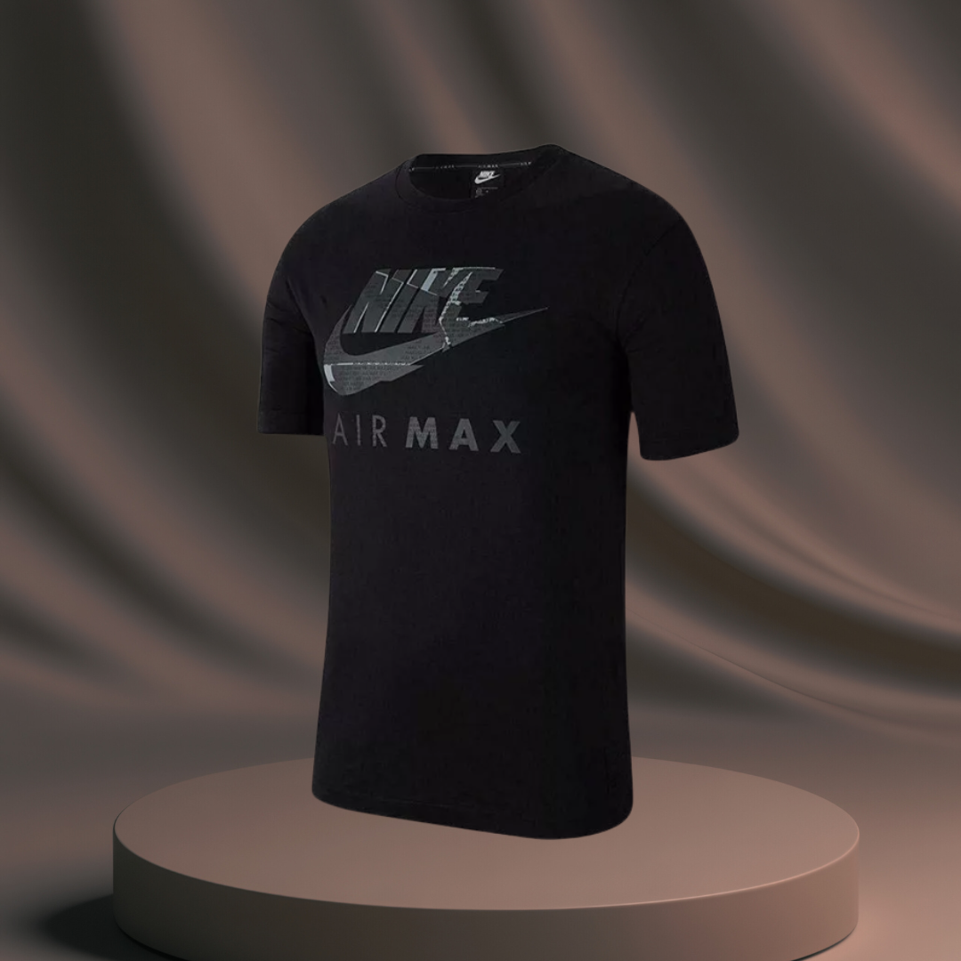 Men's Black Nike Air Max Printed T-Shirt