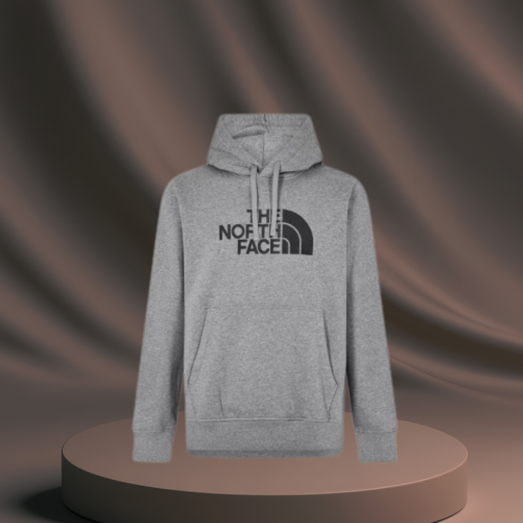 Men's Grey North Face Hoodie