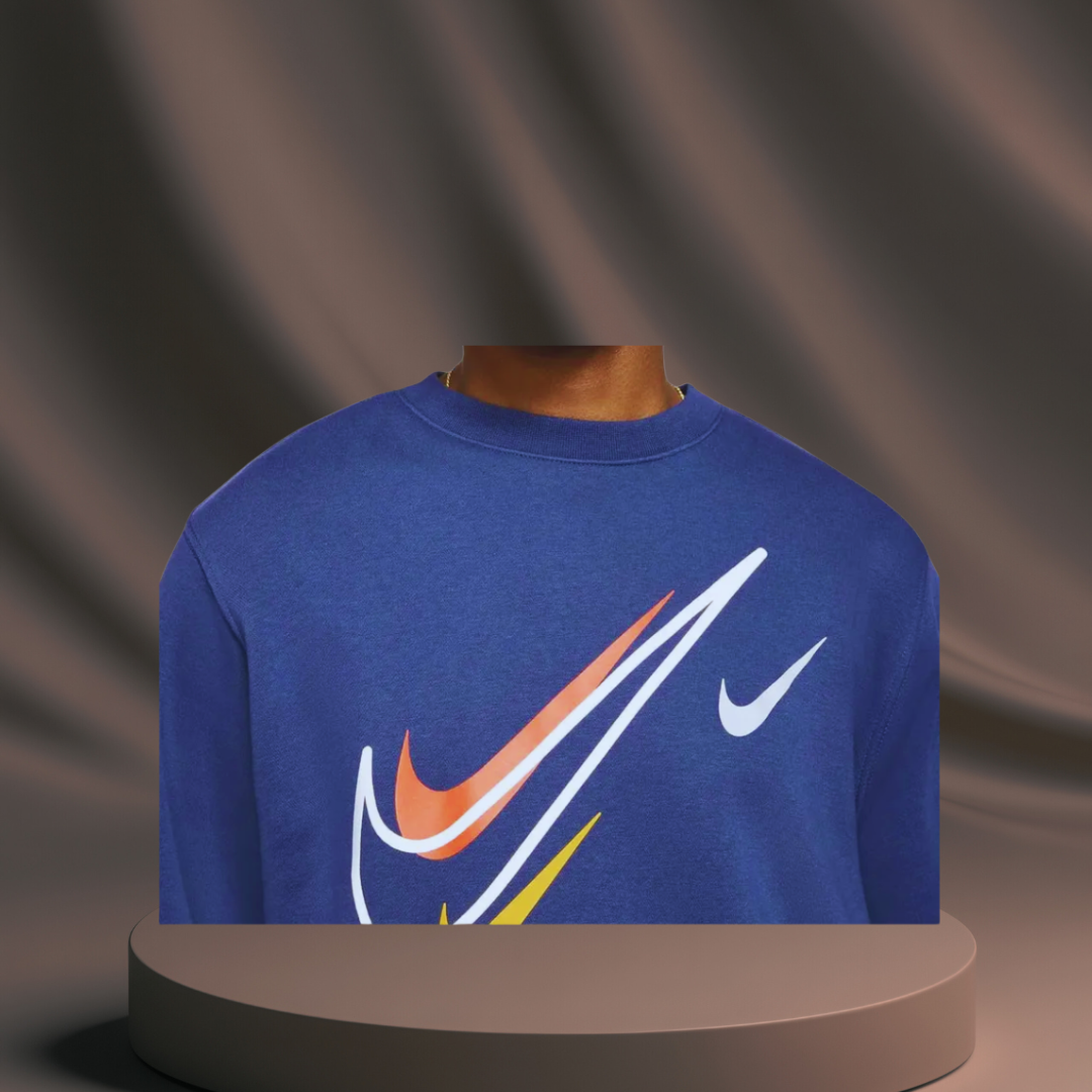 Men's Blue Nike Swoosh Tracksuit - 3 Ticks