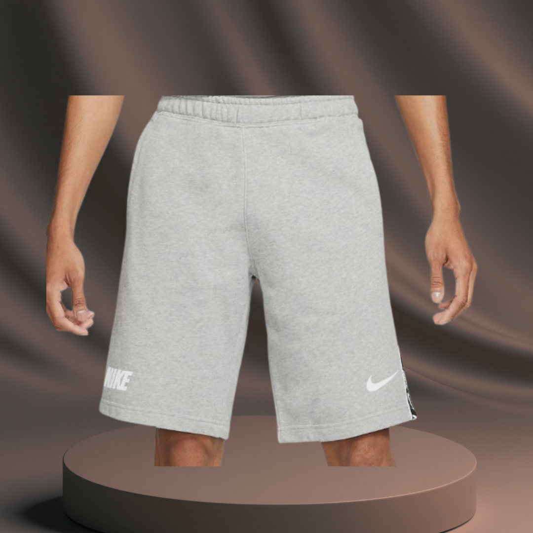 Men's Grey Nike Shorts (White Stripe)