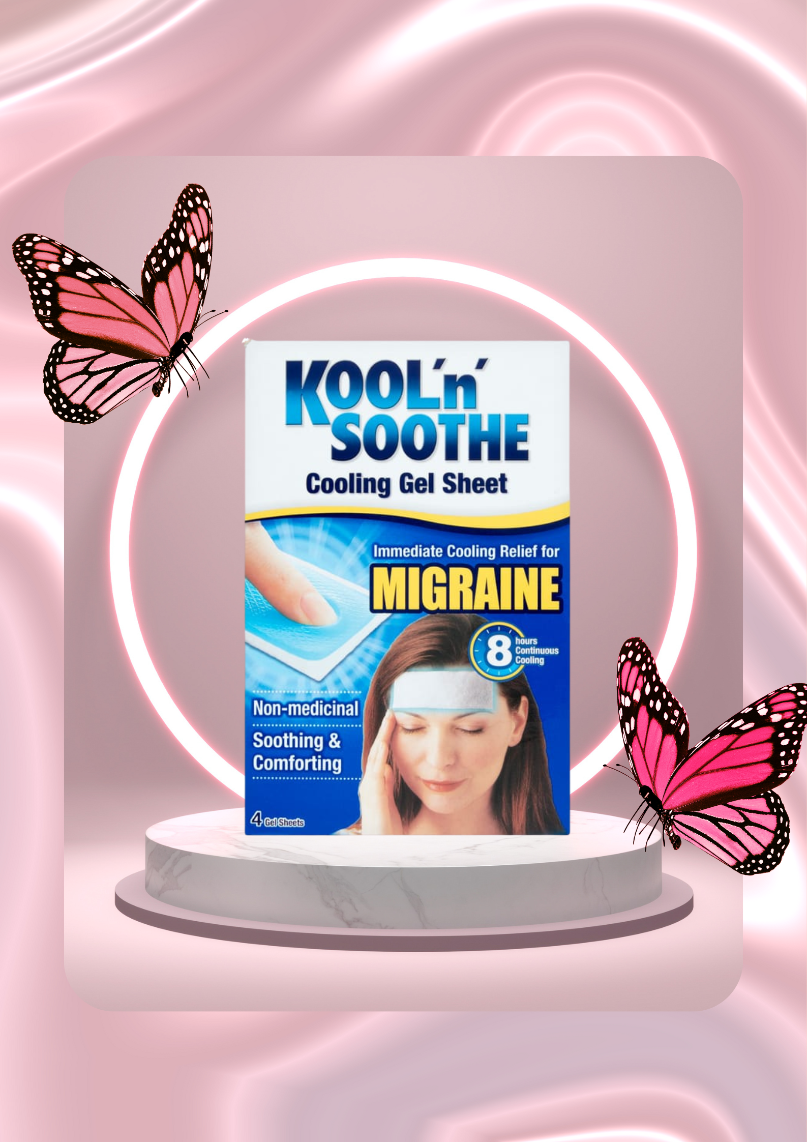 Kool'n'Soothe Gel Sheet - 4 Pack