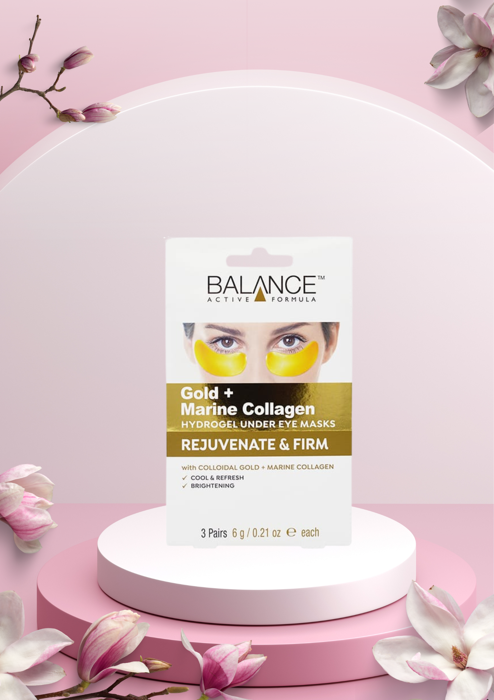 Gold + Marine Collagen Hydrogel Under Eye Masks