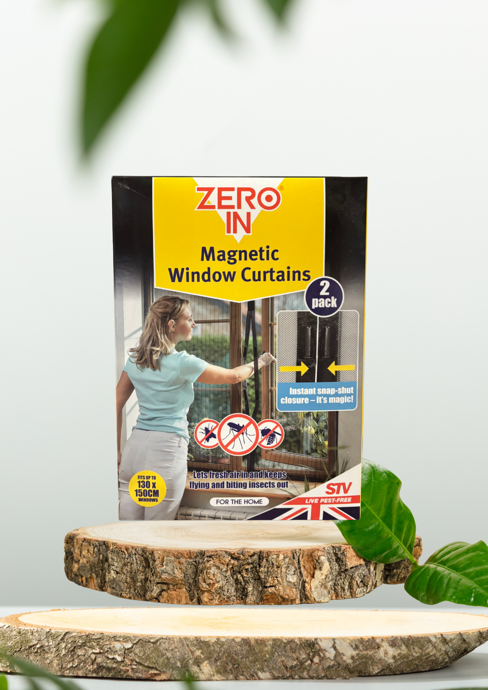 Magnetic Window Curtains - 2 Pack
