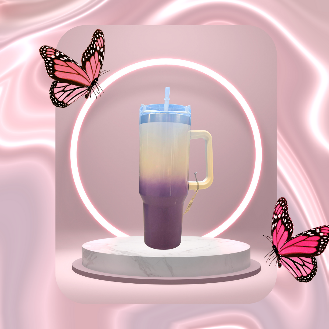 Large Drinking Tumbler w/ Straw - 1.2L