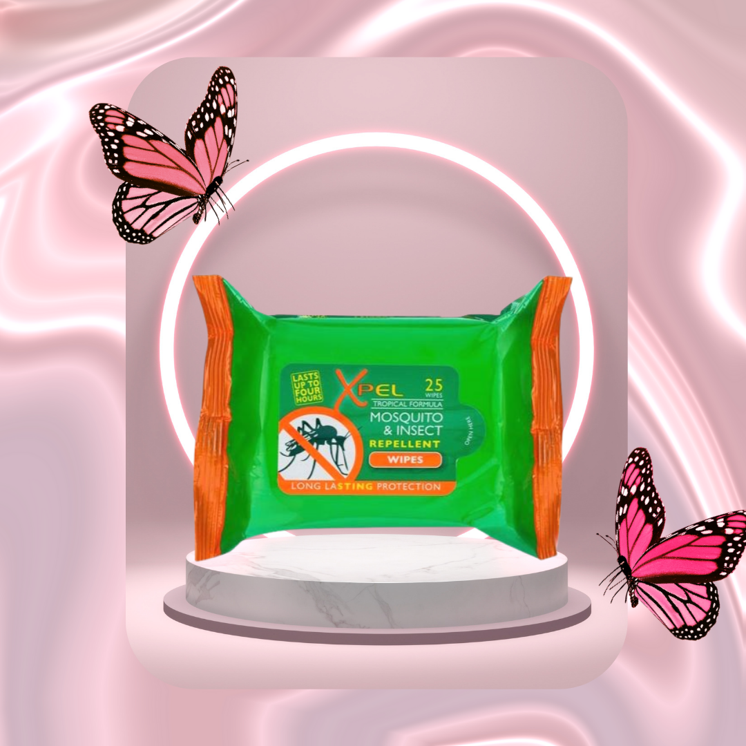 Mosquito & Insect Repellent Wipes - 25 Wipes