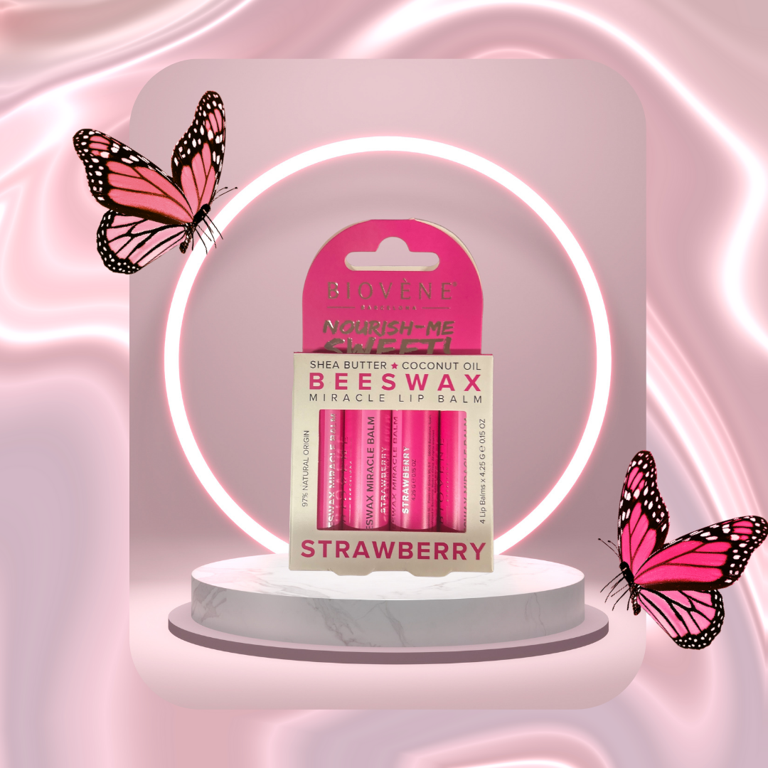 Soft Touch Beeswax Lip Balm - 4 Pack