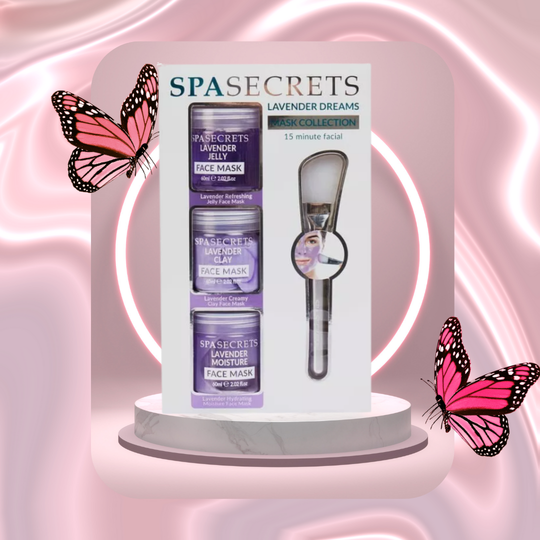 SPA SECRETS Clay Trio Face Mask - Lavender Dreams