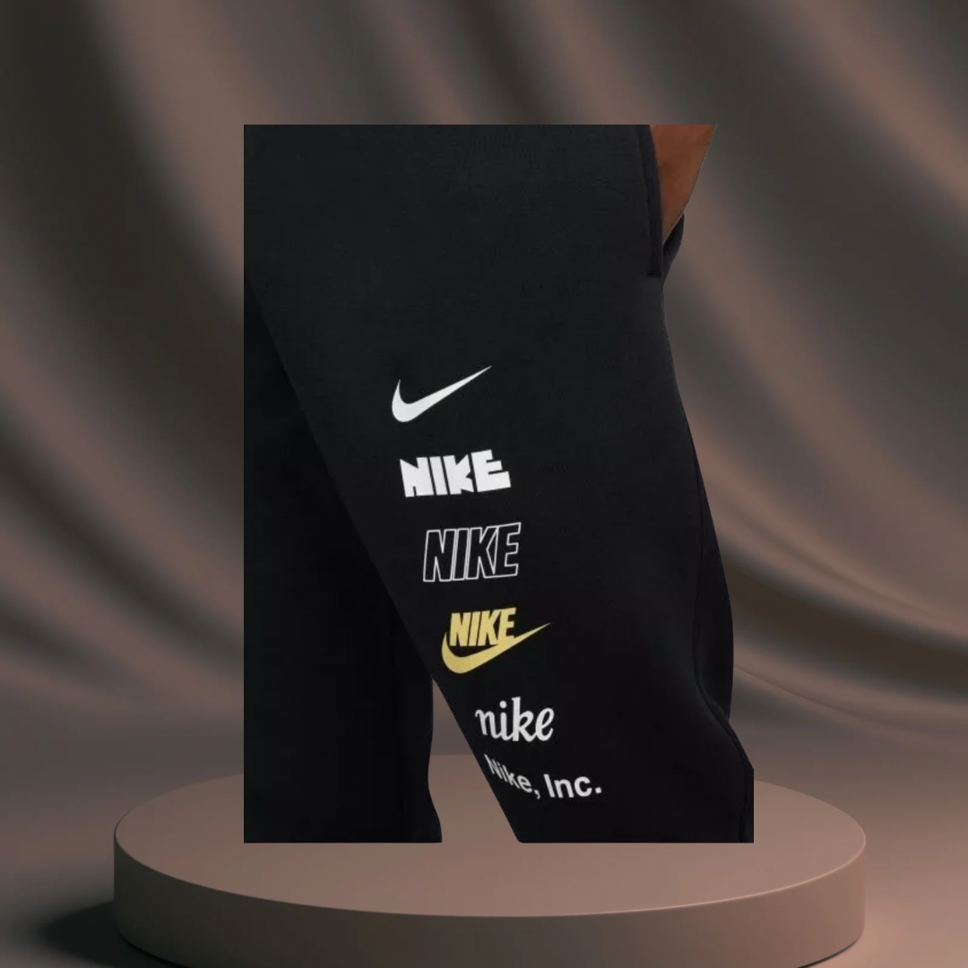 Men's Black Nike Multi-text Tracksuit