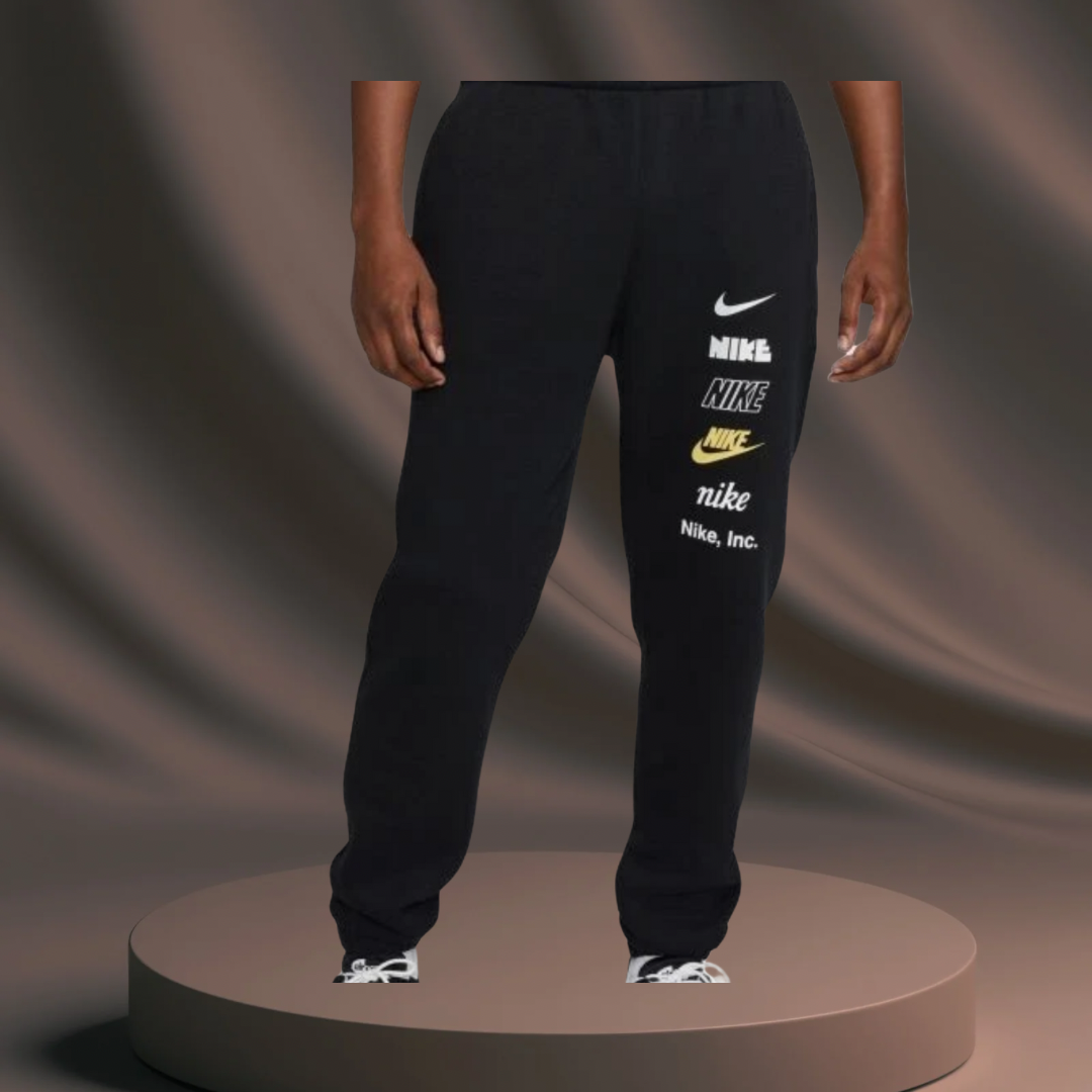 Men's Black Nike Multi-text Tracksuit