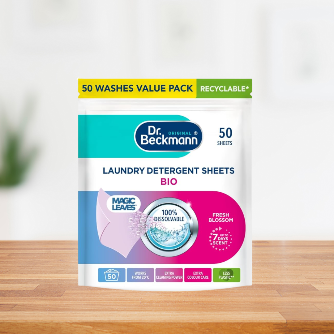 Dr. Beckmann BIO Laundry Detergent Sheets - Fresh Blossom - 40 Pack