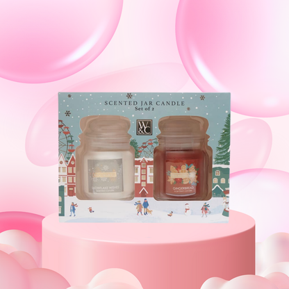 Wickford & Co Scented Jar Candles - Set of 2